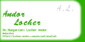 andor locher business card